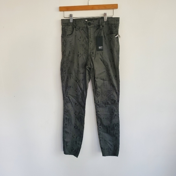 Kut from the Kloth Fab Ab Connie Snakeskin Ankle Pants - Picture 3 of 12